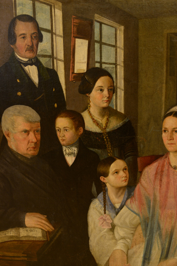Семейный портрет тагильских купцов. Автор неизвестен. XIX век
