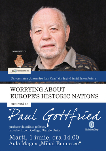 Афиша лекции Пола Готфрида «Беспокоясь об исторических нациях Европы»