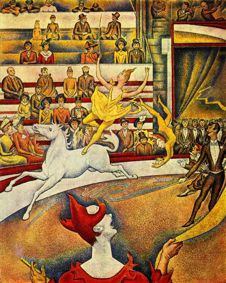 Жорж Сёра. Цирк. 1891 г. Париж, музей д