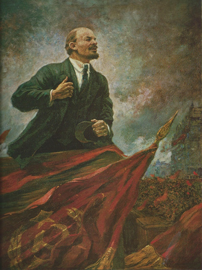 Александр Герасимов. В.И. Ленин на трибуне. 1930. Холст, масло. ГИМ
