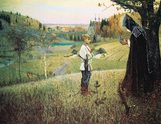 Михаил Нестеров. Видение отроку Варфоломею. 1889–1890