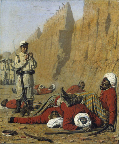 Василий Верещагин. После неудачи. Из туркестанского цикла. 1868