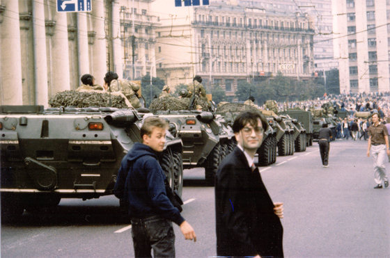 С Виталием П. Москва, 19 августа 1991 года, фотография Виктории Ивлевой