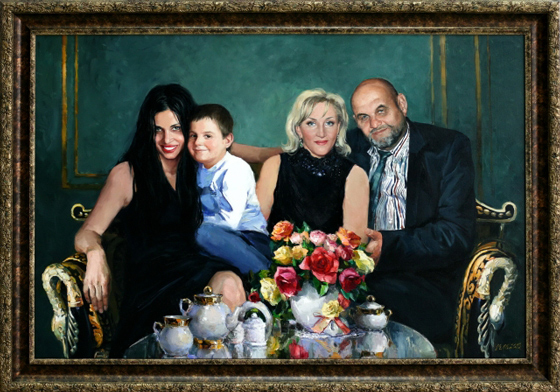 Семейный портрет студии Бачетта