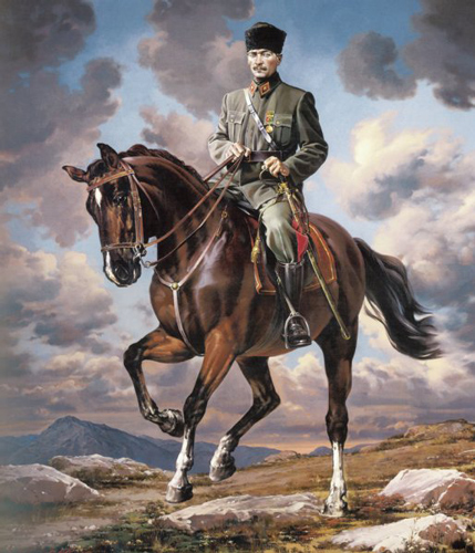 Сергей Присекин. Кемаль Ататюрк на коне. ок. 2009