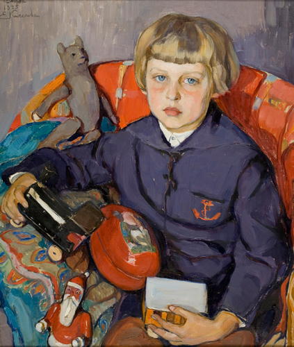 Елена Киселева. Портрет сына, 1925