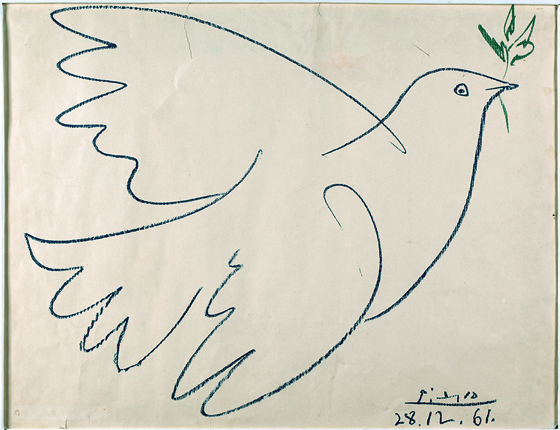 Голубка Пикассо. Вариант 1961 года