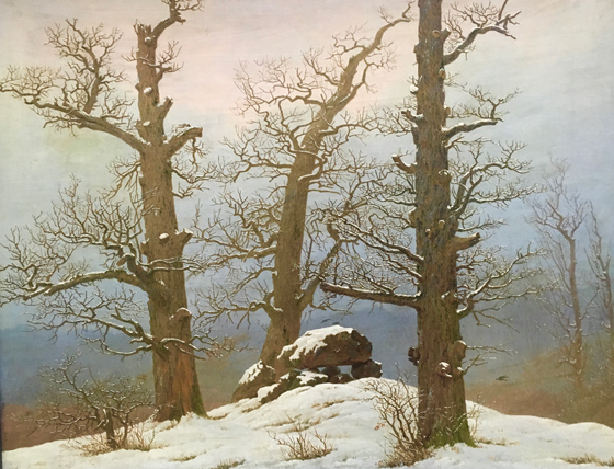 Каспар Давид Фридрих. «Дольмен под снегом». 1807 г.