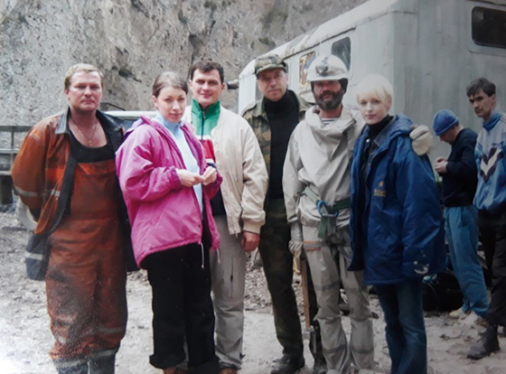 Во время поисков сьемочной группы Сергея Бодрова в Кармадонском ущелье