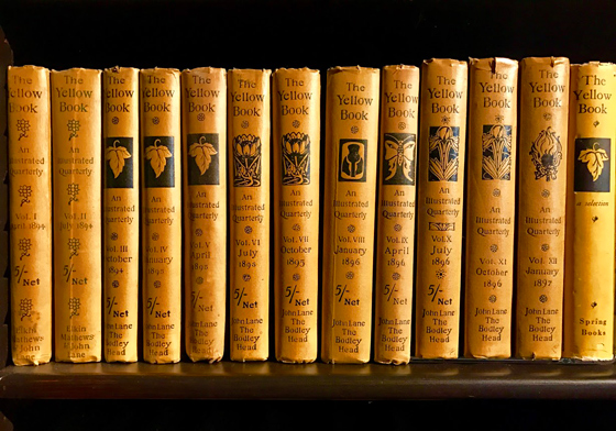 Комплект журнала The Yellow Book в библиотеке Франца фон Штука