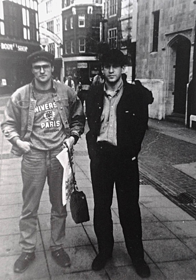 С Артемием Троицким в Лондоне, 1991 г.