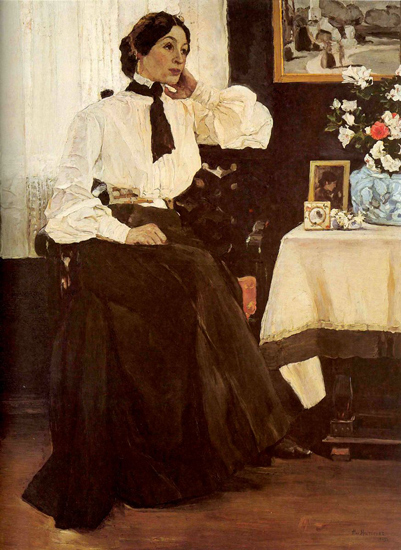 М. Нестеров. Портрет жены. 1905. ГТГ. Приобретена у автора в 1927 г.
