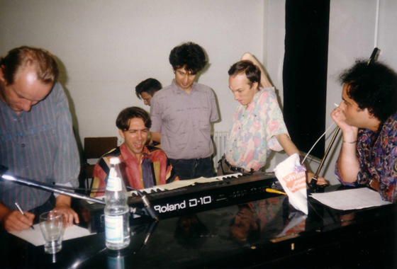 Сергей Курехин. Репетиция перед концертом в клубе Podewil. Берлин. Август 1993 года