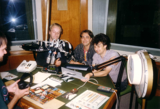 Сергей Курехин и Бернард Друба на радио перед концертом в клубе Podewil. Берлин. Август 1993 года
