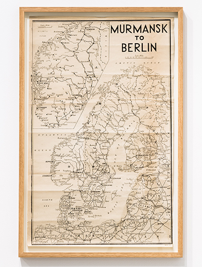 От Мурманска до Берлина. Карта из экспозиции выставки «Возвращение Красной Армии»