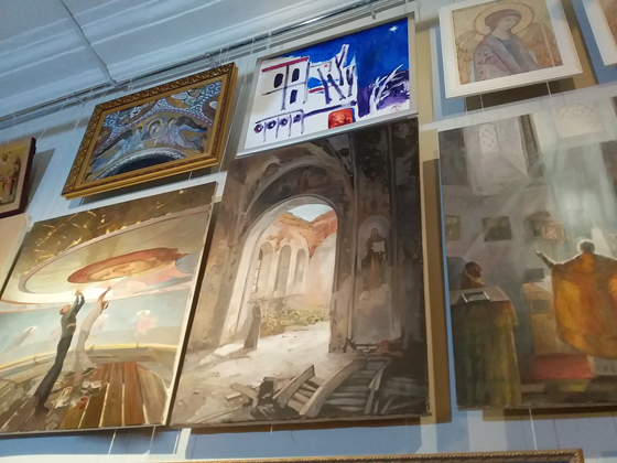 Выставка «Философия канона» в зале Московского союза художников в Старосадском переулке