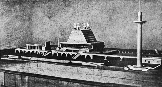 Г. Мовчан, Л. Мейльман. Проект Речного вокзала для Астрахани. 1934