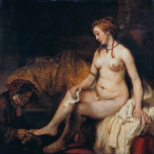 Вирсавия с письмом царя Давида. Рембрандт Харменс ван Рейн. 1654. Холст, масло