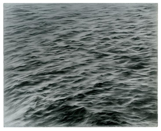 Вия Целминьш. Без названия (Океан) (1990—1995). Холст, масло