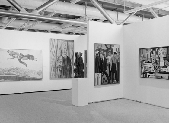 Вид экспозиции «Париж—Москва. 1900—1930» в Центре Помпиду (1979)