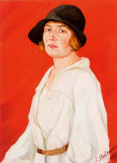 Лидия Вадеман-Янс (1882–1975). Портрет Хильды Оргуссааре. 1939. Фрагмент