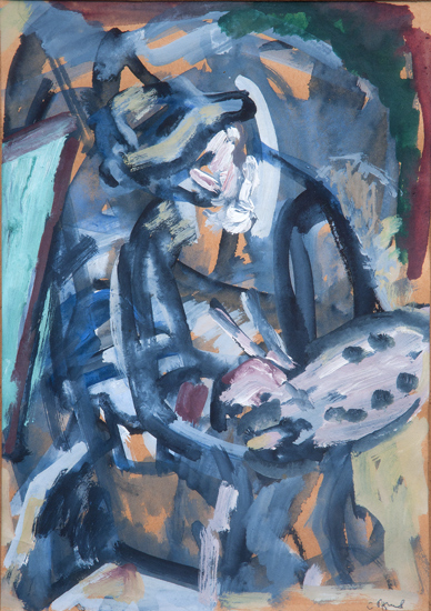 С.М. Гершов (1906–1989). Портрет Марка Шагала. 1975. Собрание С.Б. Ласкина