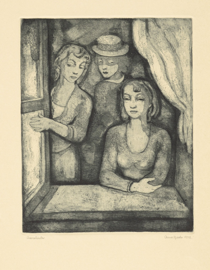 Aino Bach. At the Window. 1938. Работа с выставки «Самовоссоздание. Эмансипированная женщина в эстонском и финском искусстве»
