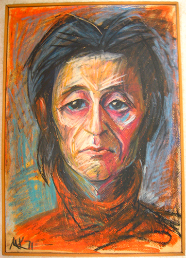 Михаил Кулаков. Портрет В. Сосноры. 1971