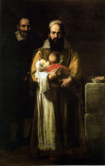 Хосе де Рибера. Магдалена Вентура с мужем и сыном. 1631