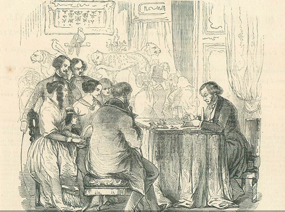 Музей Ламбура. Гравюра из журнала «Иллюстрация». 1844