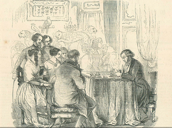 Музей Ламбура. Гравюра из журнала «Иллюстрация». 1844