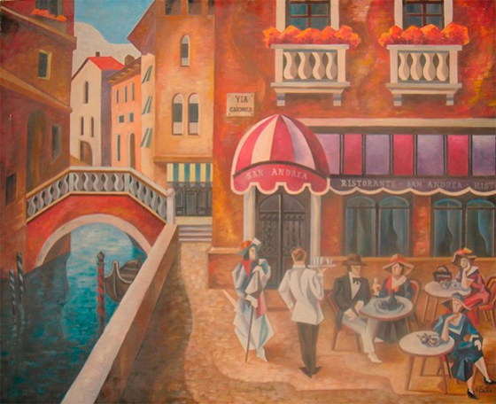 Картина «Венеция», приписываемая Александре Экстер, из коллекции Ицхака Заруги
