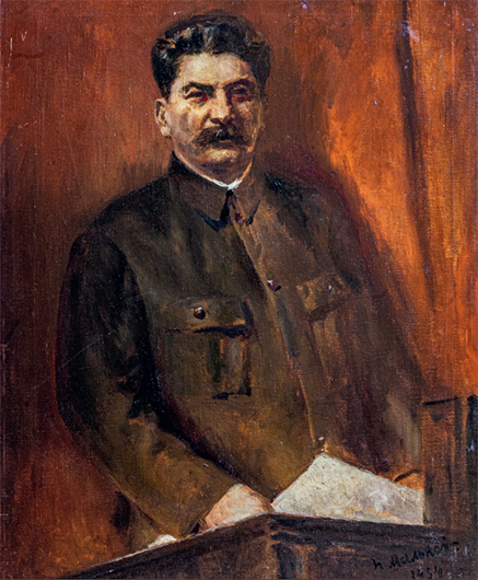 Павел Мальков. Портрет И.В. Сталина. 1934