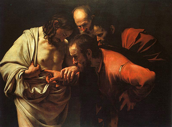 Караваджо. Неверие апостола Фомы. 1600–1602