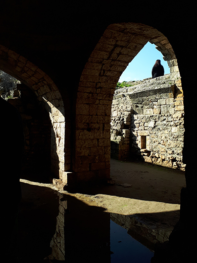 Руины хамама в крепости