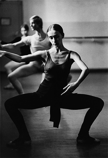Пина Бауш в балетном классе<br>Джульярдская школа, Нью-Йорк. 1960-е годы