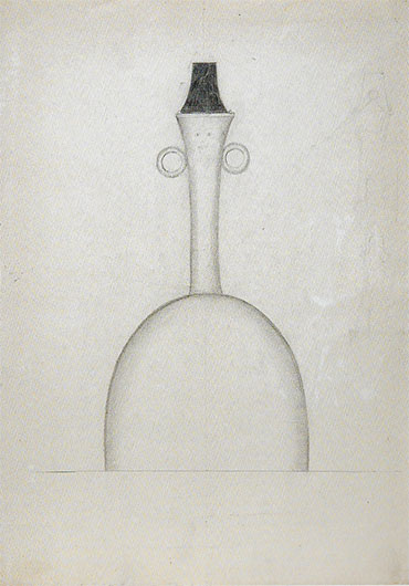 Анна Лепорская. Эскиз сосуда для вина. 1961–1962. Бумага, графитный карандаш
