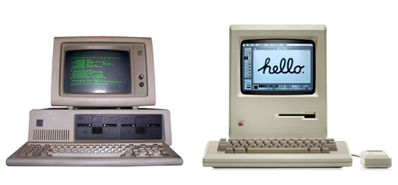 IBM и Apple Macintosh начала 1980-х