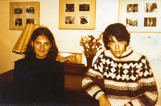 В доме Пастернака (Переделкино) с Леной Пастернак, 1984