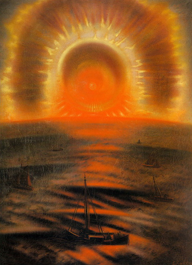 Климент Редько. Полуночное солнце (Северное сияние). 1925