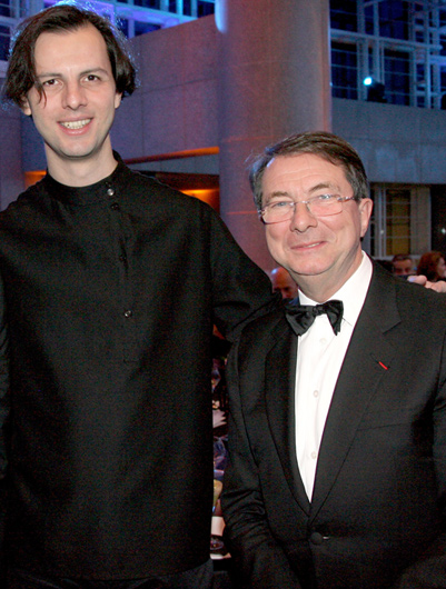 Теодор Курентзис и Жерар Мортье в Опере Бастилии, 2009 г.