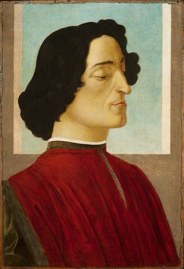 Алессандро Боттичелли. Портрет Джулиано де Медичи. Около 1478–1480