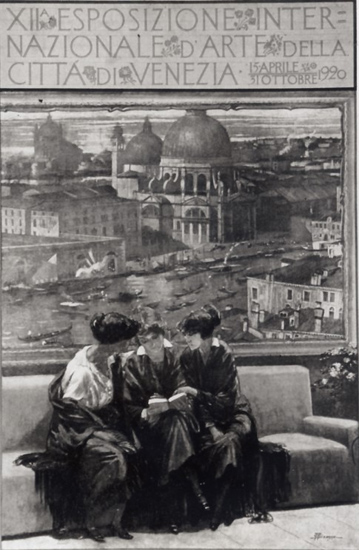 Плакат Венецианской биеннале 1920 года