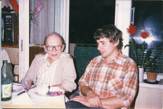 Глеб Павловский с Гефтером за неделю до ареста, конец марта 1982
