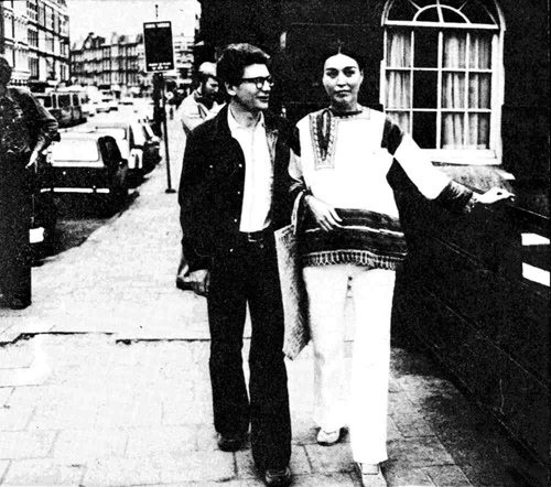 Андрей Амальрик с женой. Париж, 1976 