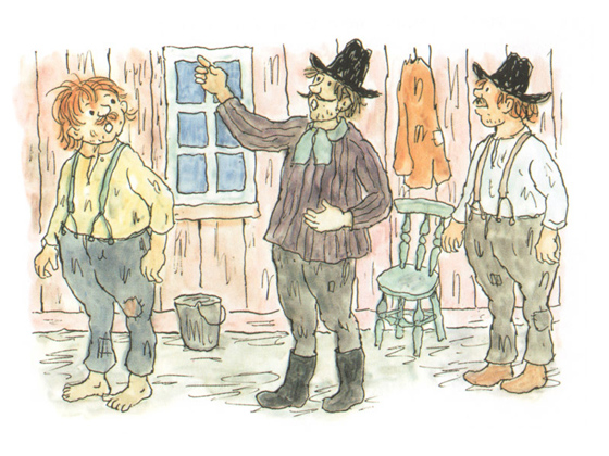 Иллюстрация Турбьёрна Эгнера к книге «Люди и разбойники из Кардамона»
