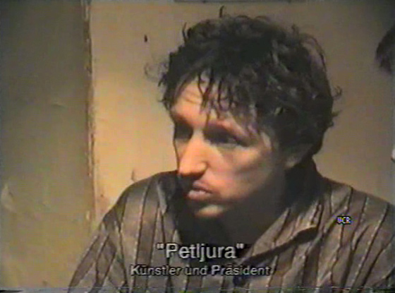 «Петлюра — художник и президент». Стоп-кадр из документального фильма Die linke Opposition in Moskau, ФРГ, 1994