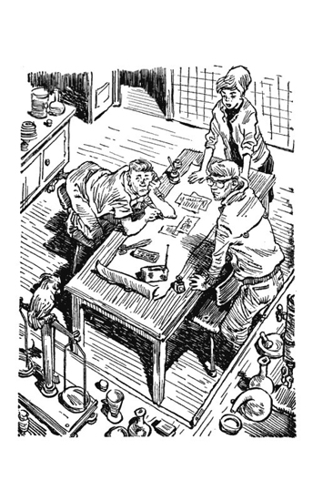 Иллюстрация к роману «Понедельник начинается в субботу». Евгений Мигунов, 1965