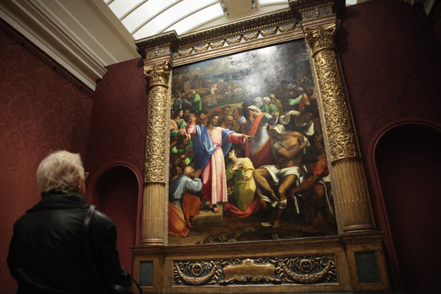 Себастьяно дель Пьомбо. Воскрешение Лазаря. 1517—1519. Холст, масло                                                                                    © Национальная галерея, Лондон  