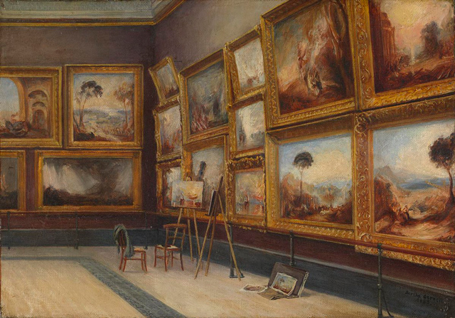 Берта Мэри Гарнетт. Угол зала Тернера в Национальной галерее. 1883. Холст, масло                             © Архивы Национальной галереи, Лондон  